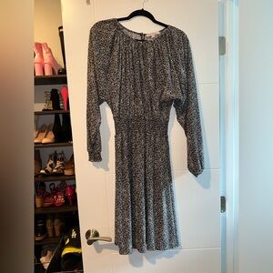 Velvet Torch Black and White Bishop Sleeve Sundress